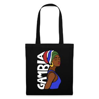 Gambie - Sac en tissu - noir - Devant