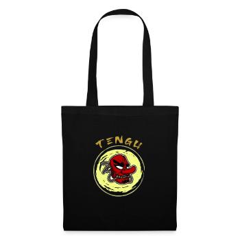 Japanische Tengu Hannya Kitsune Maske - Stoffbeutel - Schwarz - Vorne