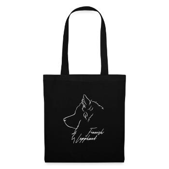 Profil finlandais de Laponie Chiens Chien Wilsigns - Sac en tissu - noir - Devant