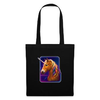 Cyberpunk Hafflinger Conception de licorne - Sac en tissu - noir - Devant