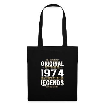 50th Birthday Legend September 1974 Volume 74 - Tote Bag - black - Front