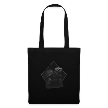Zombie Turtle – Dark Turtle Horror Design - Tote Bag - black - Front