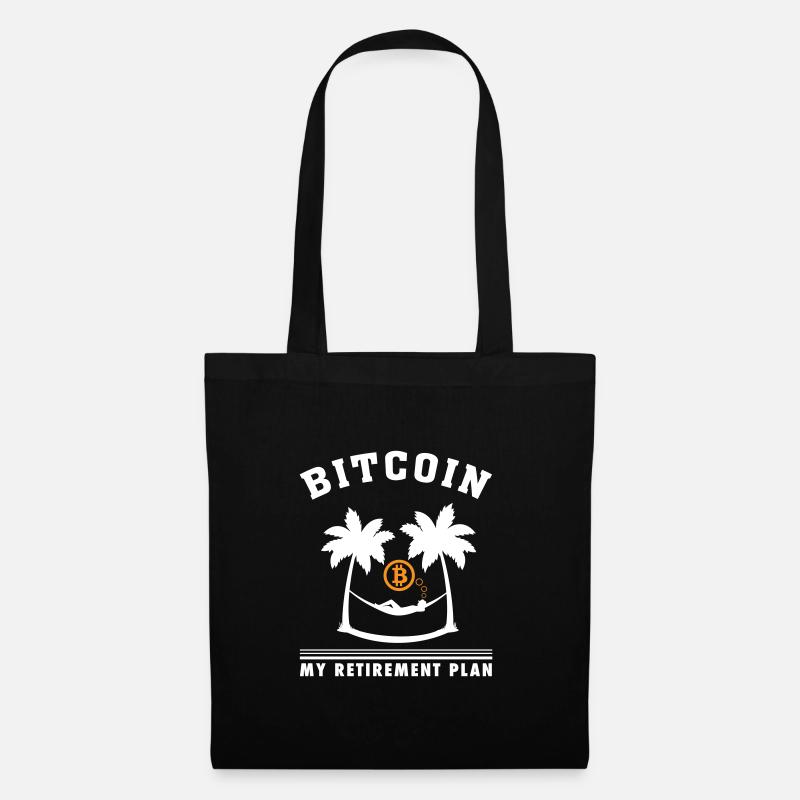 Bitcoin My Retirement Plan - BTC Krypto - Stoffbeutel - Schwarz