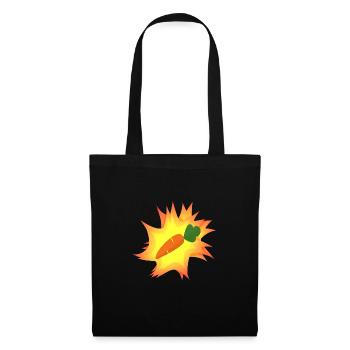 Carotte - Sac en tissu - noir - Devant