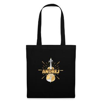 Geschenk für Andrej - Stoffbeutel - Schwarz - Vorne