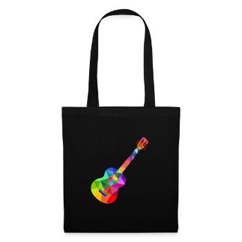 Colorful Rainbow Guitar Rainbow Music Guitarist - Tote Bag - black - Front