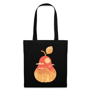 Poire panoramique vintage - Sac en tissu - noir - Devant