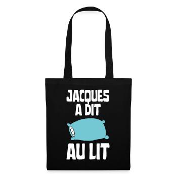 Jacques a dit au lit - Sac en tissu - noir - Devant