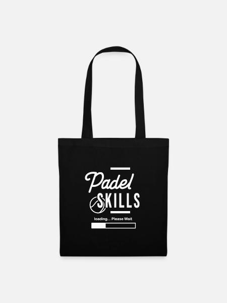Padel Skills for Padel Tennis Players - Tote Bag - black