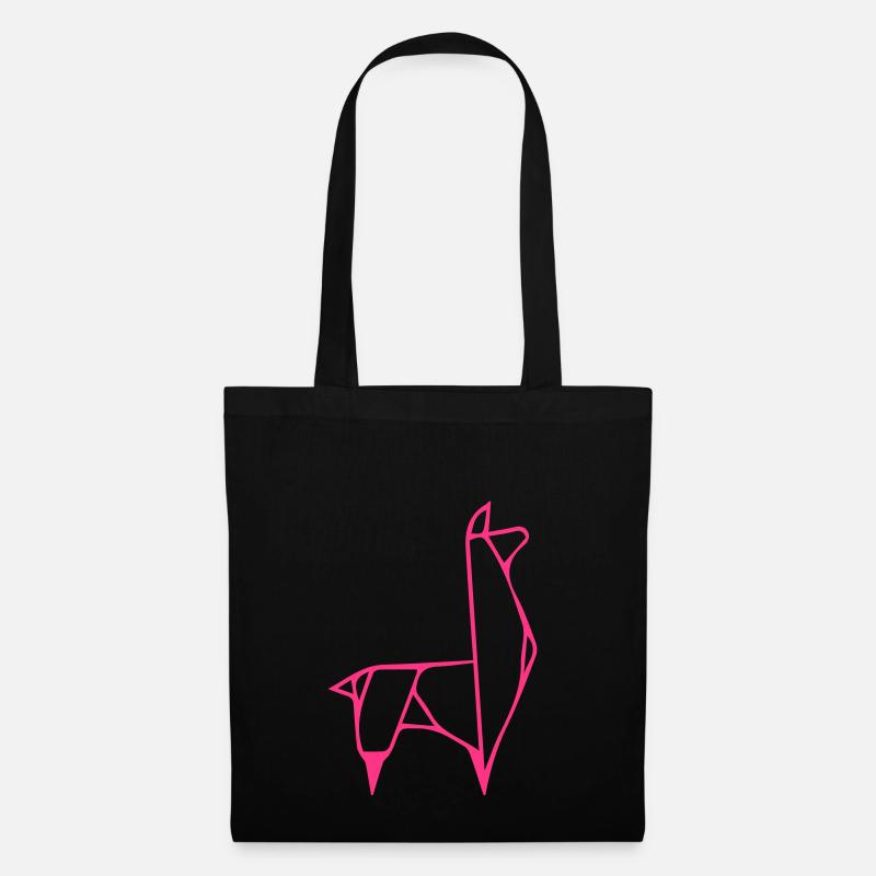Lama - Stoffbeutel - Schwarz
