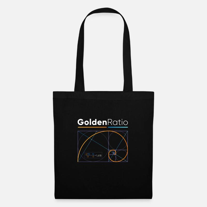 Goldener Schnitt - Stoffbeutel - Schwarz