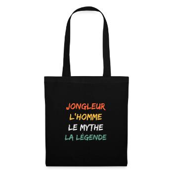 Jongleur - Sac en tissu - noir - Devant