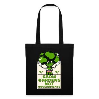 Grow Gardens Not Government - Tote Bag - black - Front