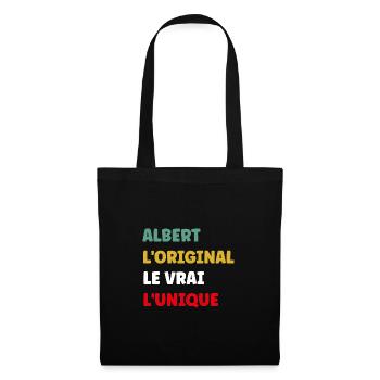 ALBERT - Sac en tissu - noir - Devant