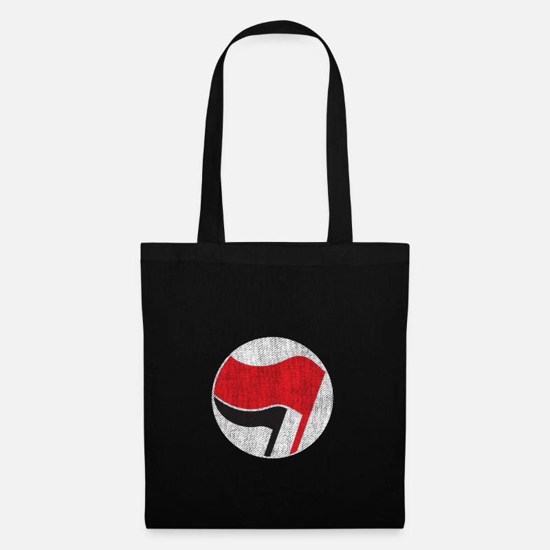 antifascista - Borsa di stoffa - nero