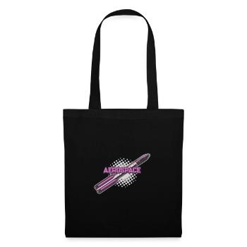 Space Rocket Vintage - Sac en tissu - noir - Devant
