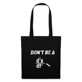 Math Teacher Calculate don't be a - Stoffbeutel - Schwarz - Vorne