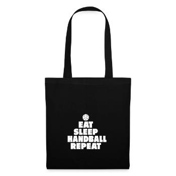 Handball ist mein Leben - Geschenk Sport - Stoffbeutel - Schwarz - Vorne