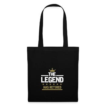 Une légende est une idée cadeau à la retraite - Sac en tissu - noir - Devant