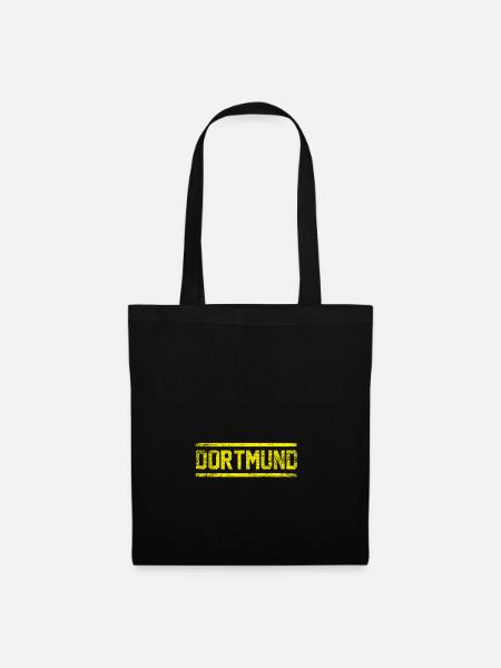 Dortmund Geschenk Liebe Fußball Süd - Stoffbeutel - Schwarz