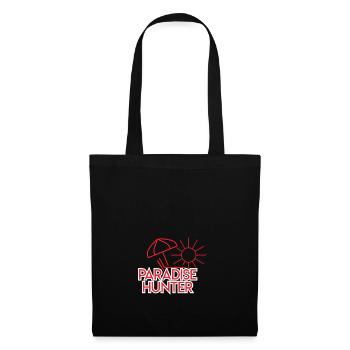 Paradis chasseur / cadeau / soleil / plage vacances - Sac en tissu - noir - Devant