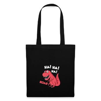 Ha Ha Ha Roar Dino reptiles gift children - Tote Bag - black - Front