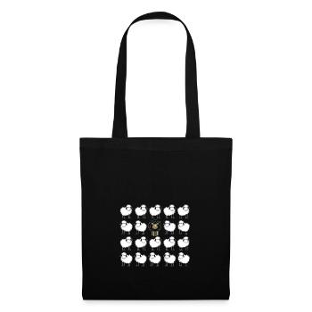 black sheep outsider animal gift family - Tote Bag - black - Front