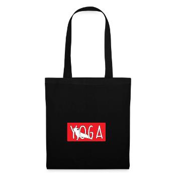 Yoga Pug Dog Gift Namaste Sport Spirit Calm - Tote Bag - black - Front
