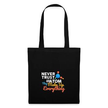 Science Chemistry Math Physics Nerd Atom - Tote Bag - black - Front