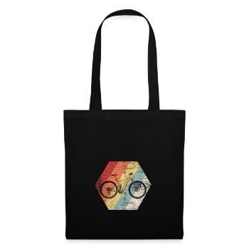 Fahrrad BMX fahren allein Geschenk Pedalen Bike - Stoffbeutel - Schwarz - Vorne