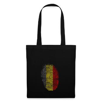 Belgien - Stoffbeutel - Schwarz - Vorne