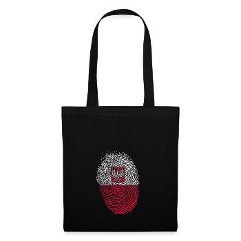 Pologne - Sac en tissu - noir - Devant