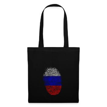 Russie - Sac en tissu - noir - Devant