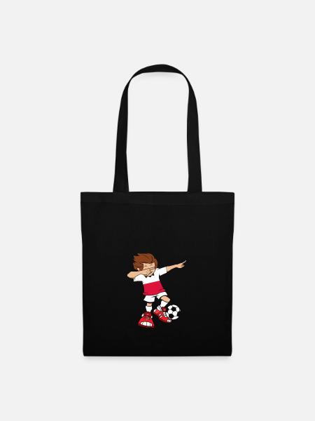 Dab Dabbing Polen Geschenk Fußball - Stoffbeutel - Schwarz