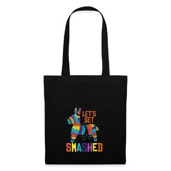 Pinata Mexique Offrez idée cadeau cadeau cassé - Sac en tissu - noir - Devant