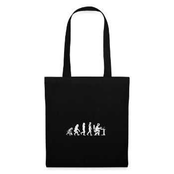 Évolution gamer vintage gamble nerd jeux amusant - Sac en tissu - noir - Devant