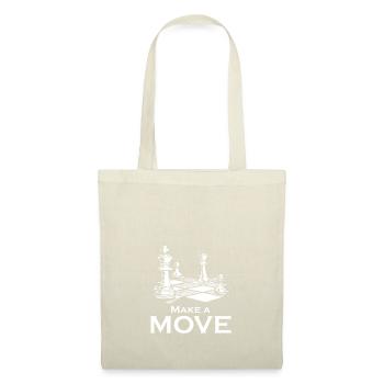 Pièces d'échecs cadeau stratégie de jeu coloré - Sac en tissu - nature - Devant