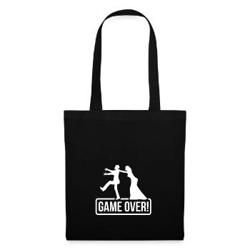 JGA jeu sur mariée marié - Sac en tissu - noir - Devant