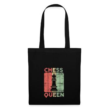 Chess Queen Queen Crown Chess Mat Gift - Tote Bag - black - Front