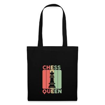 Pièces d'échecs cadeau stratégie de jeu coloré - Sac en tissu - noir - Devant