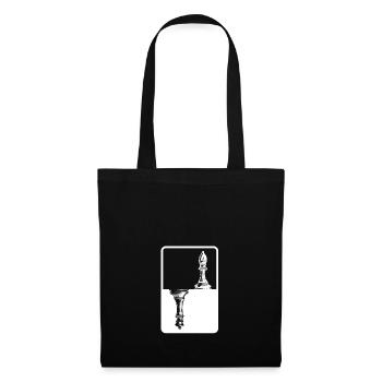 Échecs de jeu d’échecs - Sac en tissu - noir - Devant