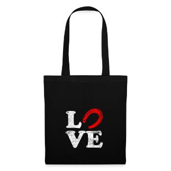 Horse Love Horseshoe Riding Gift Animal Pony - Tote Bag - black - Front
