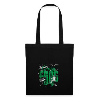 Frog lady Crazy daughter princess girl - Tote Bag - black - Front
