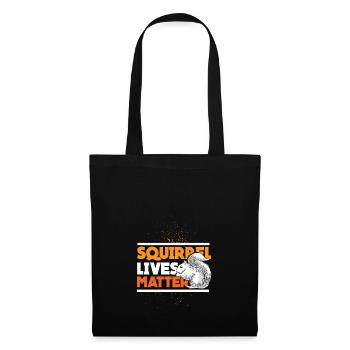 Squirrel nuts forest tree animal gift idea - Tote Bag - black - Front