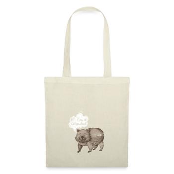 Wombat Animal Australie Lifestyle Cadeau - Sac en tissu - nature - Devant