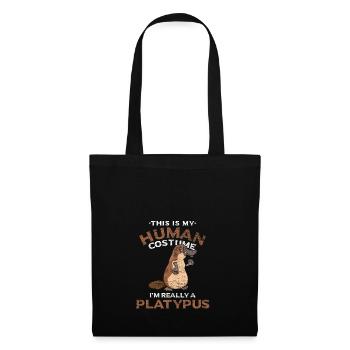 Platypus costume carnival halloween animal - Tote Bag - black - Front