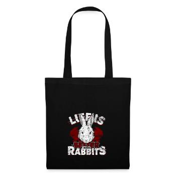 Bunnies live better with Easter bunny farm animal - Tote Bag - black - Front