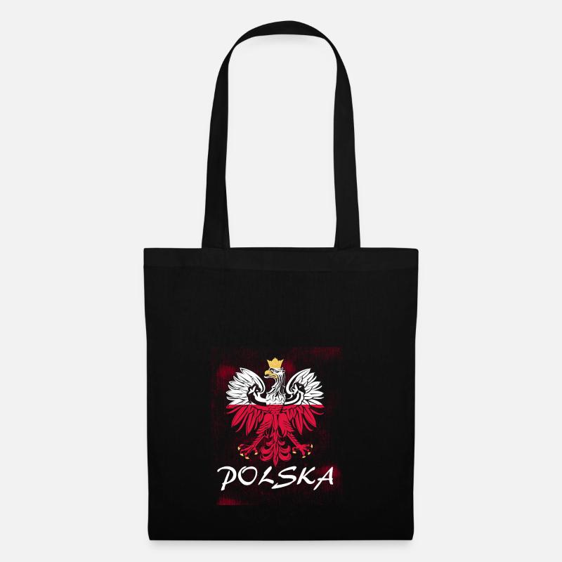 Polen - Stoffbeutel - Schwarz