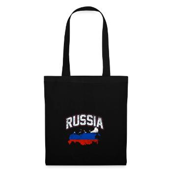 Russie - Sac en tissu - noir - Devant