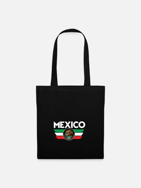 Mexiko - Stoffbeutel - Schwarz